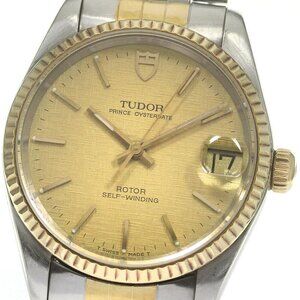 TUDOR Prince Oyster Date 72033 cal.2824-2 gold Dial Automatic Boy's Watch_863492
